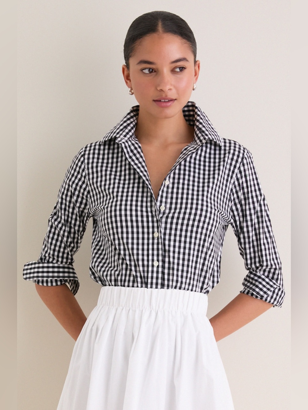 UNTUCKIT GINGHAM BUTTON DOWN SHIRT   NEW
